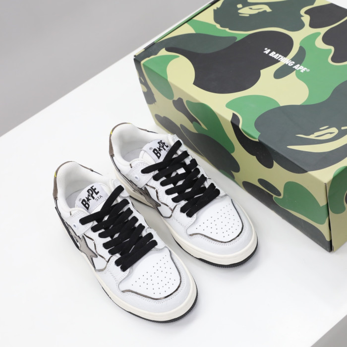 A Bathing Ape SK8 Sta White Silver BA001FWH801020_WHT_A