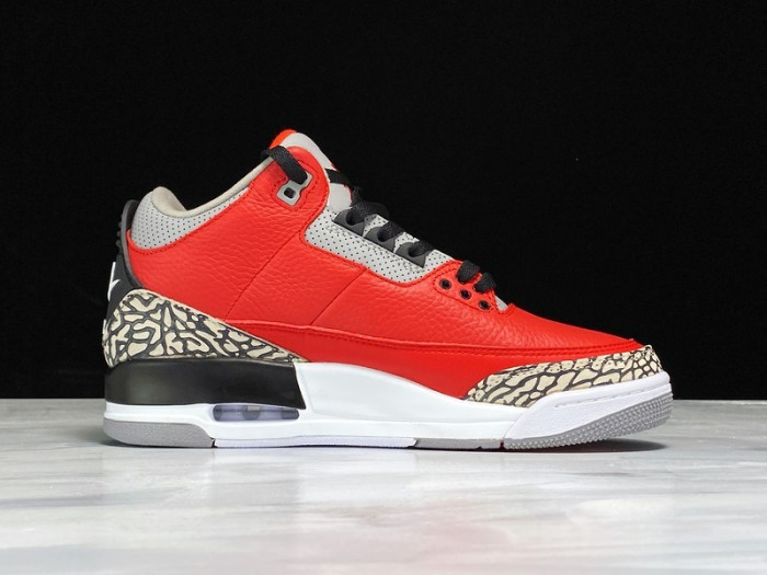 Jordan 3 Retro Fire Red Cement (Nike Chi) CU2277-600